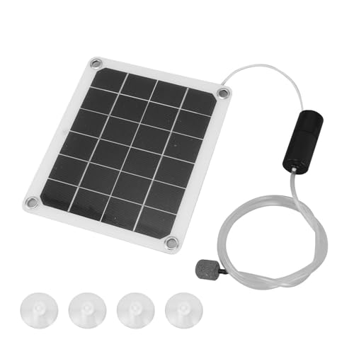 NUDGE Solar-Teichbelüfter | USB-betriebener Teich-Luftbelüfter, praktische Teichbelüfterpumpe, langlebiger Teichsprudler für Hinterhof, Teiche und See, Aquarien von NUDGE