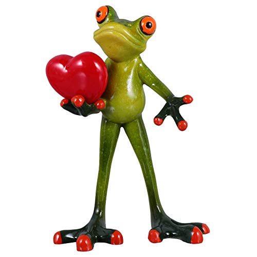 NUOBESTY Frosch Figuren Statue mit Herz Harz Frosch Ornament Gartenfigur Dekofigur Teichdeko Frösche Gartenzwerge für Außen Balkon Geburtstag Hochzeit Valentinstag Party Tischdeko Grün NUOBESTY Frosch Figuren Statue mit Herz Harz Frosch Ornament Gartenfigur Dekofigur Teichdeko Frösche Gartenzwerge für Außen Balkon Geburtstag Hochzeit Valentinstag Party Tischdeko Grün von NUOBESTY