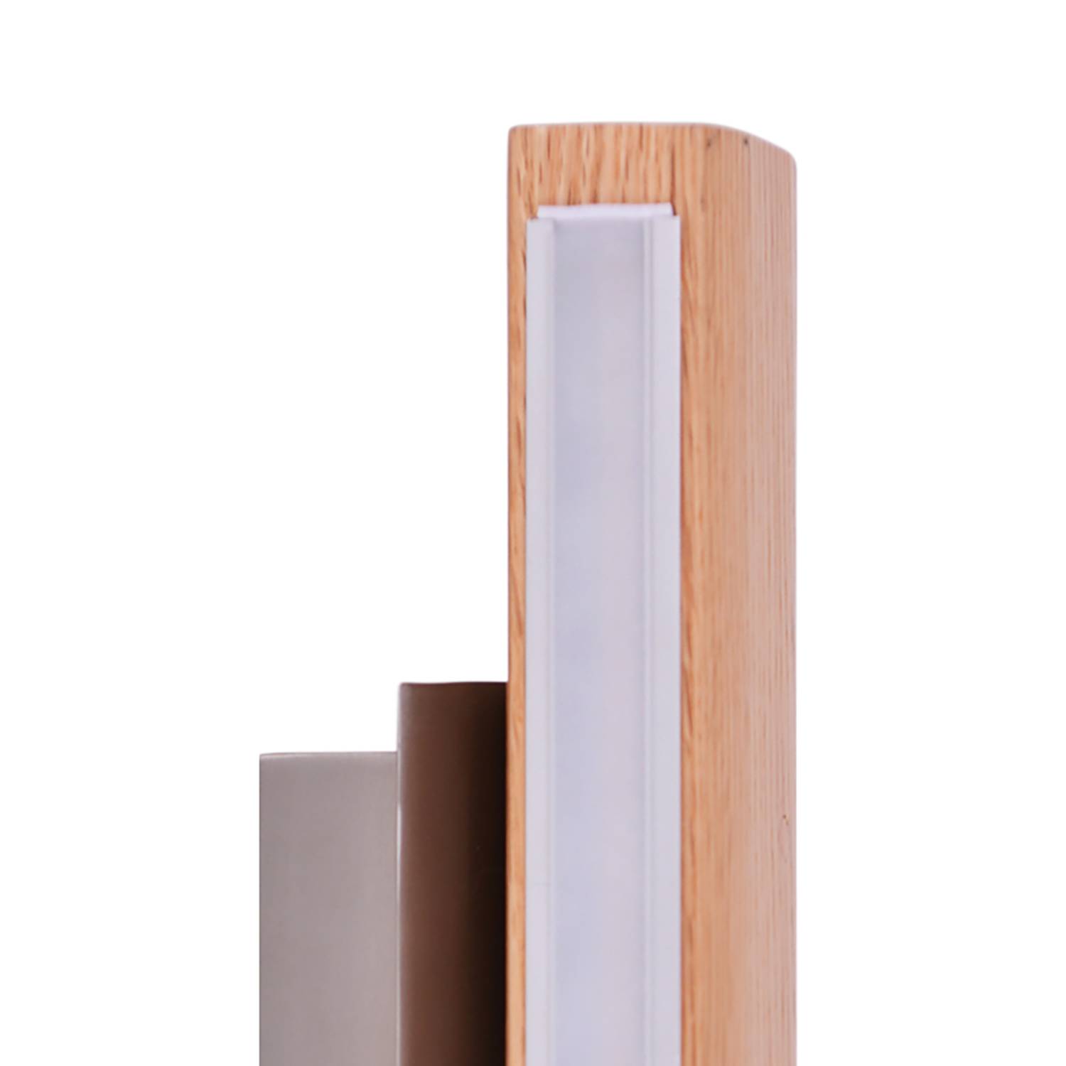 home24 LED-Wandleuchte Rondo 35 x 8 x 6cm Braun Hauptmaterial: Acrylglas Sekundärmaterial: Massivholz Eiche, geölt & Stahl Nicht austauschbare LEDs home24 LED-Wandleuchte Rondo 35 x 8 x 6cm Braun Hauptmaterial: Acrylglas Sekundärmaterial: Massivholz Eiche, geölt & Stahl Nicht austauschbare LEDs von home24