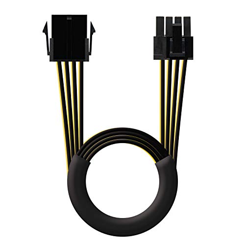 Nano-Kabel 10.19.1202 - Netzkabel für PCI-E-Grafikkarte, Molex 8polig/H-PCI-E, Molex 6 2polig/M, 50 cms von NANOCABLE