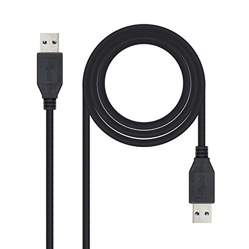 Nanocable 10.01.1001-BK - USB 3.0 Kabel, Typ A/M-A/M, männlich-männlich, schwarz, 1.0 mts von NANOCABLE