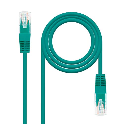 Nanocable 10.20.0400-GR - Ethernet Netzwerkkabel RJ45, Cat.6 UTP AWG24, 100% Kupfer, grün, 0.5 mts von NANOCABLE