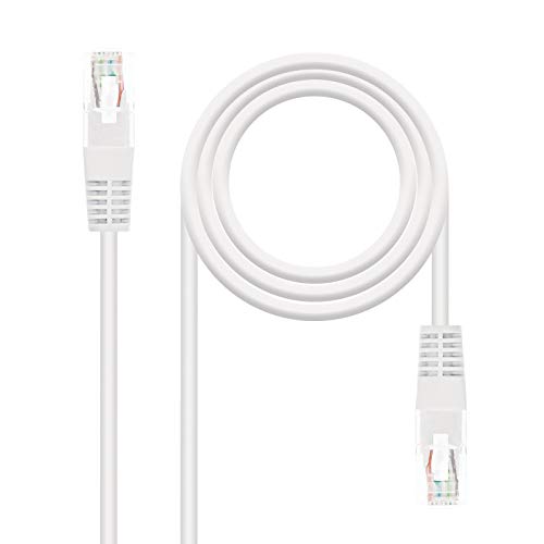 Nanocable 10.20.0401-W - Ethernet Netzwerkkabel RJ45, Cat.6 UTP AWG24, 100% Kupfer, weiß, 1.0 mts von NANOCABLE