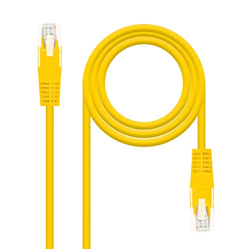 Nanocable 10.20.0403-Y - Ethernet Netzwerkkabel RJ45, Cat.6 UTP AWG24, 100% Kupfer, gelb, 3.0 mts von NANOCABLE