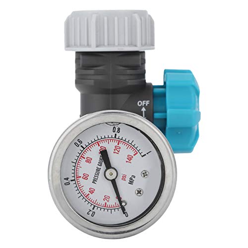 Druckminderer Wasser, Druckminderer Wasser 3/4 Zoll, G3/4 Zoll Verstellbares Wasserdruckregelventil Mit Manometer Gewächshaus-Gartenbewässerungsregler Wasserdruckminderer Druckminderer von Naroote