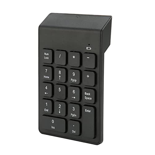 Naroote 2.4G Wireless Numeric Keypad, 18 Tasten Numeric Keypad ABS-Material für Bank von Naroote