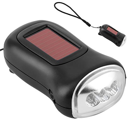 Solar Wiederaufladbare Taschenlampe Mini Taschenlampe Solar Solar Camping Lampen Dynamo Taschenlampe,handbetrieben Wiederaufladbare Solarbetriebene Dynamo,und Helles Camping Wandern Für Cam von Naroote