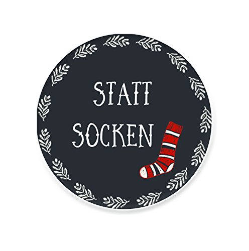 25 Sticker Weihnachten, Aufkleber"Statt Socken", Weihnachtssticker, Weihnachtsaufkleber von Nastami