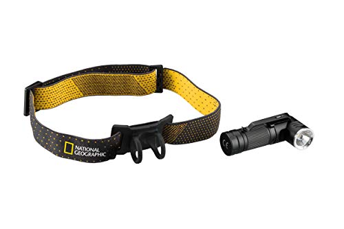 National Geographic LED Taschenlampe ILUMINOS 450 LED mit Kopfhalterung 450 Lumen von National Geographic