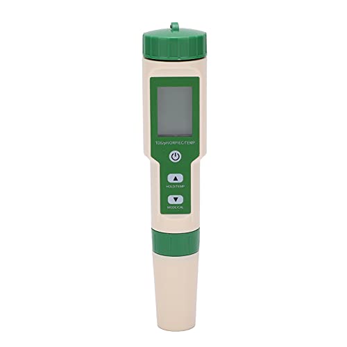 EZ‑9910 5 in 1 Wasserqualitäts Teststift,Digitales Wasserqualität Monitor Tester Reinheitsmessgerät Handheld Pool Wasserfiltertester PH ORP EC TDS TEMP für Aquakultur Trinkwasser Pool Schwimmbad von Natudeco