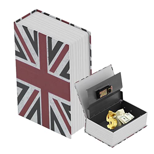 Versteckter Büchersafe Simulationsbuch-Safe sicherer Behälter mit Kombinationsschloss Secret Hidden Metal Lock Box Safe im Buchstil für die Aufbewahrung von Geld von Natudeco