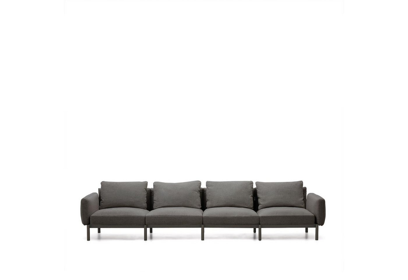 Natur24 Sofa 4-Sitzer-Sofa Sorells 370 x 73 x 104 cm Aluminium Grau Natur24 Sofa 4-Sitzer-Sofa Sorells 370 x 73 x 104 cm Aluminium Grau von Natur24