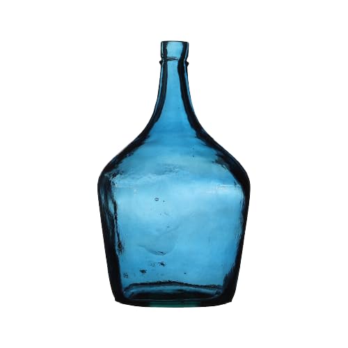 NATURAL LIVING VASE Dame Jeanne 2L Saphir AUS RECYCELTEM Glas D15,5CM X H25CM von Urban Living