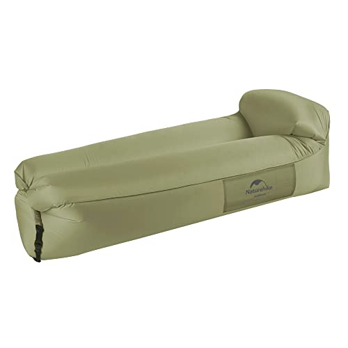 Naturehike Aufblasbarer Liegesessel, Wasserdichtes Aufblasbares Sofa mit Tragbarem Rucksack, Aufblasbares Bett für Reisen, Camping, Pool (Grün) von Naturehike