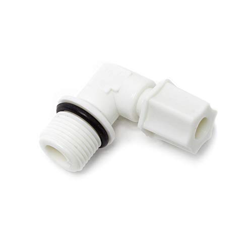 Naturewater 90° Jaco Fitting für Schlauch 6,35 mm (1/4") und mit 9,51 mm (1/8") AG, für Trinkwasser Ultrafiltration Mikrofilter Umkehrosmose (RO) von Naturewater