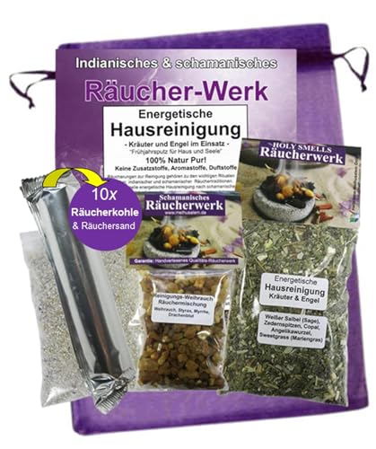 Negative Energien AUSRÄUCHERN 5-TLG Räucher Set ENERGETISCHE HAUSREINIGUNG zum räuchern mit WEIHRAUCH + weißer Salbei + MYRRHE + Styrax UVM. Mit Räucherwerk + Räucherkohle + ZUBEHÖR. 81043-RWR Negative Energien AUSRÄUCHERN 5-TLG Räucher Set ENERGETISCHE HAUSREINIGUNG zum räuchern mit WEIHRAUCH + weißer Salbei + MYRRHE + Styrax UVM. Mit Räucherwerk + Räucherkohle + ZUBEHÖR. 81043-RWR von Naturheilmittel Heilsteine Methusalem GmbH Neu-Ulm
