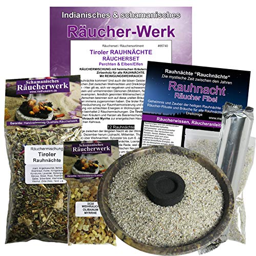 RAUHNÄCHTE räuchern 8-TLG Set Tiroler RAUHNACHT Räucherwerk + WEIHRAUCH + Zirbe 20-Kräuter, MYRRHE, Salbei UVM. XXL RÄUCHERSCHALE + ZUBEHÖR, Anleitung, Täschchen 95740-B12 RAUHNÄCHTE räuchern 8-TLG Set Tiroler RAUHNACHT Räucherwerk + WEIHRAUCH + Zirbe 20-Kräuter, MYRRHE, Salbei UVM. XXL RÄUCHERSCHALE + ZUBEHÖR, Anleitung, Täschchen 95740-B12 von Naturheilmittel Heilsteine Methusalem GmbH Neu-Ulm