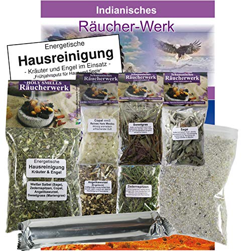 Räuchern 9-TLG Räucherset ENERGETISCHE HAUSREINIGUNG. Kräuter und Engel Räuchermischung + Räucherkräuter + Räucherkohle + Zubehör + Anleitung. 81048 Räuchern 9-TLG Räucherset ENERGETISCHE HAUSREINIGUNG. Kräuter und Engel Räuchermischung + Räucherkräuter + Räucherkohle + Zubehör + Anleitung. 81048 von Naturheilmittel Heilsteine Methusalem GmbH Neu-Ulm