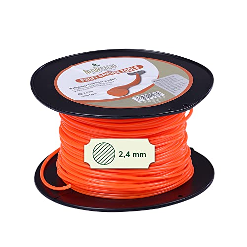 Natursache Trimmer Line for Grass Trimmer, Orange, Round, 1.6 mm x 120 m, Extra Tear-Resistant Strimmer Line for Maximum Cutting Performance, Accessories for Brush Cutter (Size 2) von Natursache