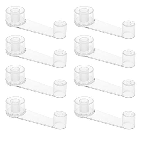 Navaris 8x Türstopper transparent selbstklebend - 8er Set Türhalter Boden Stopper Tür - Dämpfer Türpuffer Bodentürstopper - für 50mm Türen von Navaris