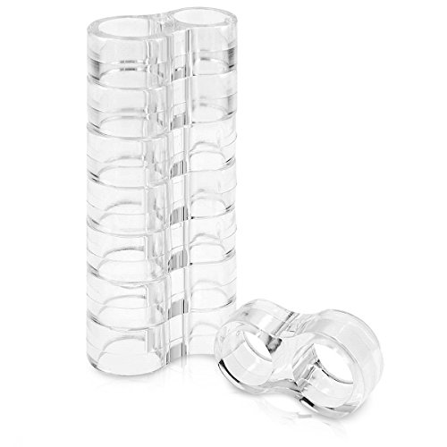 Navaris 8er-Pack Türgriff Puffer - Set Tür Wand Stopper Türstopper transparent - Wandschutz Türklinke Fenstergriff - Fensterstopper von Navaris