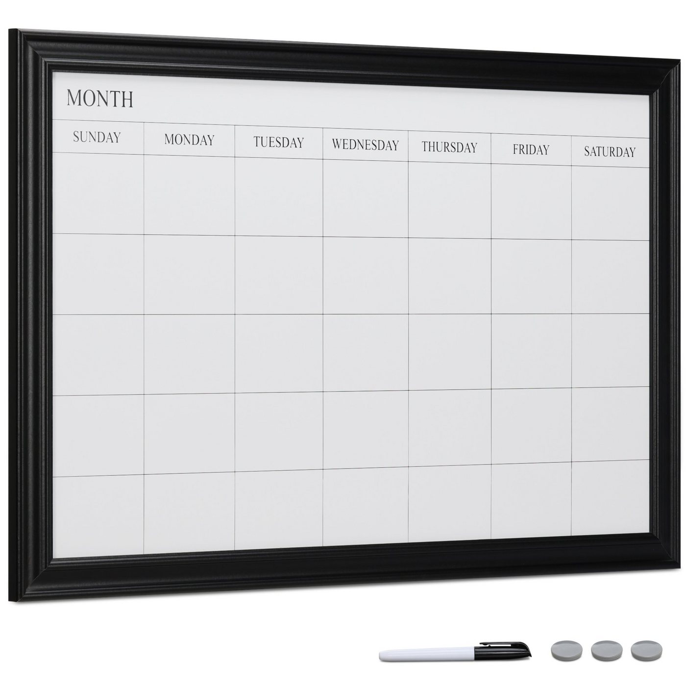 Navaris Magnettafel Magnetisches Whiteboard mit Rahmen - 75 x 50 cm magnetisch, (1-tlg) von Navaris