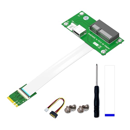 NGFF M.2 Key A/E auf PCIExpress Slot 4-poliges Netzadapterboard mit USB-2.0-Anschluss-Verlängerungskabel, horizontales PCIExpress-Adapterkabel von Navna