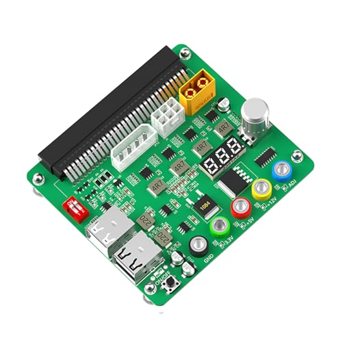 Netzteil-Breakout-Board mit einstellbarem Spannungsknopf, unterstützt 3,3 V/5 V/12 V/USB 2.0/3.0/12 V 3,3 V/5 V/12 V von Navna