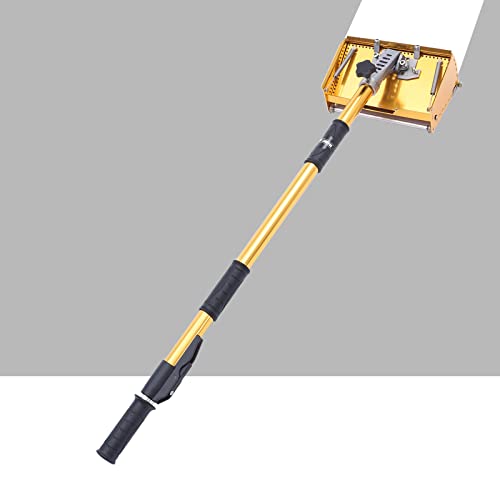 NeNchengLi 9.8" Trockenbau Kelle Drywall Flat Trockenbau Taping Flat Finishing Box Tool mit 98-160cm Verstellbarer Griff Schnell-Teleskopschalter von NeNchengLi