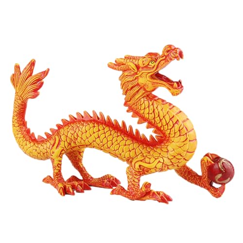 Chinesischer Drache Figur Chinesische Glücksbringer, Chinesische Drachen Figuren 2024 Dekoration, Chinese New Year Decoration 2024 Chinese Dragon Statue, Dragons Figuren Desktop Deko von Neamou