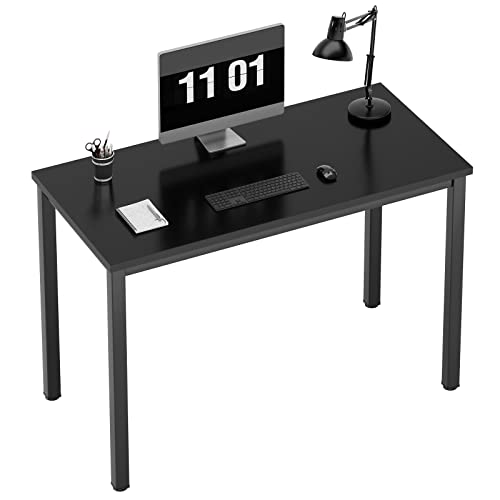 Need Computertisch Schreibtisch 100x60 cm PC Tisch Bürotisch Arbeitstisch Esstisch für Home Office, Schwarz AC3CB-100 von Need