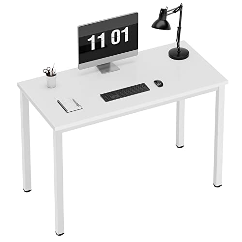 Need Computertisch Schreibtisch 100x60 cm PC Tisch Bürotisch Arbeitstisch Esstisch in Weiß für Home Office, AC3DW-100-N von Need
