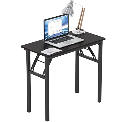 Need Schreibtisch Klapptisch Kleiner Computertisch aus Holzwerkstoffen PC Tisch Bürotisch Arbeitstisch Esstisch für Zuhause, Büro, Picknick, Garten 80 * 40 cm,AC5CB-8040 von Need