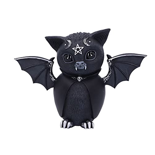 Nemesis Now Cult Cuties Beelzebat Figur 13,5 cm Harz schwarz Beelzebat Okkulte Fledermaus Figur Gruselig Bezaubernde Fledermaus Silberdetails aus feinstem Harz liebevoll handbemalt von Nemesis Now