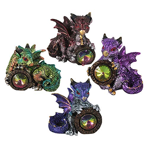 Nemesis Now Dragon's Belohnungs-Set mit 4 Figuren, 5,5 cm, Harz, Mehrfarbig, Einheitsgröße von Nemesis Now