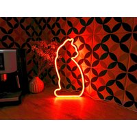 Katzenliebhaber Neon, Tier Neon Kätzchen Wandkunst, Schilder Süße Katzen Geschenke, Geschenk Led Lichter, Katze Wandkunst Dekor, Custom von NeonOnShop