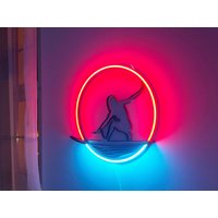 Surfen Leuchtreklame Meer Led Ozean Art Licht Zeichen Logo Welle Wand-Dekor Benutzerdefinierte Raumdekor Geschenk Neon Schlafzimmer Neonlicht von NeonOnShop