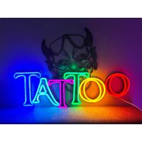 Tattoo-Liebhaber-Kunst, Tattoo-Leuchtreklame Tattoo-Zeichen Wanddekor Tattoo-Led, Geschenk Für Sie, Tattoo-Wanddekor, Tattoo-Lichtdekor-Schildstudio von NeonOnShop