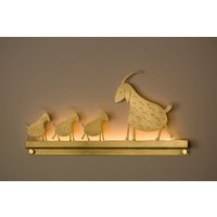 Akzent Schlafzimmer Beleuchtung, Nachtlicht Wandlampe, Ziegenlampe, Ambient Nachttisch Messing Wandleuchte, Geschenk Für Bauer, Bauernhof Tiere von NeotSemadarArtCenter