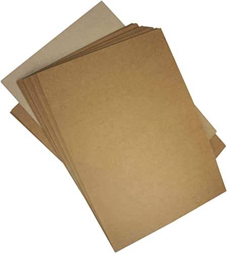 40x Blatt Kraftpapier 300g DIN A5 148x210mm sandbraun Bastelkarton ECO Vintage Ideal für Scrapbooking, Gestaltungsarbeiten, Einladungen, Hochzeit, Weihnachten, Geburtstag, Geschäftskarten von Netuno