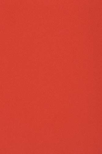 Netuno 20 x Tonkarton DIN A4 210x 297 mm Rot 250g Burano Rosso Scarlatto Bastel-Karton farbig Fotokarton A4 bunt Karton Hochzeit Taufe Weihnachten Geburtstag DIY-Karten buntes Tonpapier von Netuno