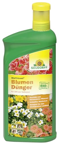 Neudorff BioTrissol BlumenDünger - Organischer Bio Universaldünger für gesunde Zimmer- und Balkonpflanzen, 1 Liter von Neudorff