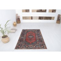 Die Türkei Oushak Teppich, Bunter 100x150, Weicher Vintage Natürlicher Teppich, 10507 von NeutralRugs