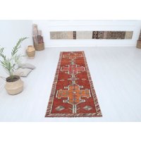 Läufer 100x300, Vintage Kelim Teppich, Teppich 10310 von NeutralRugs