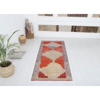 Teppich Läufer, Vintage 100x250, Kelim Kelimteppich, Teppich Läufer, Teppich Läufer, Teppich, 6000 von NeutralRugs