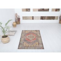 Vintage Teppich, Oushak Handgeknüpfter Boho Teppich von NeutralRugs