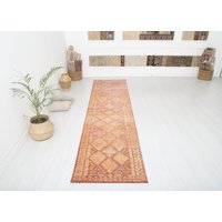 Vintage Teppich Läufer, Kelim 3x30, Oushak Läufer, Handgefertigter Läufer, Boho Teppich, 3x30, 9832 von NeutralRugs