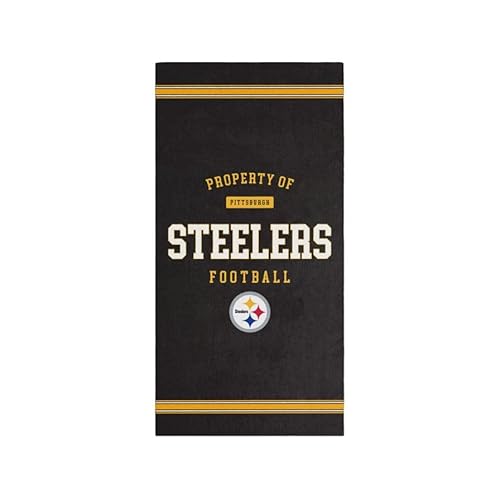 New Era Foco Pittsburgh Steelers NFL 2024 Strandtuch Badetuch Handtuch Schwarz - One-Size von New Era