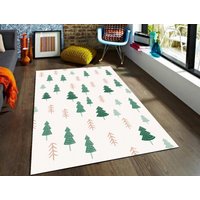 Pines Wald Design Personalisierter Teppich Für Kinderzimmer, Weicher Waschbarer Kinder, Benutzerdefinierte Wohnkultur, Geschenk Spielzimmer von NewCarpetWorld