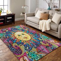 Sun Modern Teppich, Abstrakter Kunst Design Moderner Stil Fußmatte, Wohnzimmer Wohnkultur Teppich von NewCarpetWorld